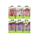 Beaded Earbuds Assortment USB-C / Aux - 6 Pieces Per Retail Ready Display 88569 GADGET GEAR