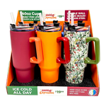 40 oz Stainless-Steel Insulated Seasonal Cups - 15 Pieces Per Retail Ready Display 88571 ROUGHNECK
