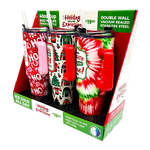 40 oz Stainless-Steel Insulated Seasonal Cups - 15 Pieces Per Retail Ready Display 88571 ROUGHNECK