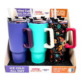 40 oz Stainless-Steel Insulated Seasonal Cups - 15 Pieces Per Retail Ready Display 88571 ROUGHNECK