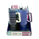 40 oz Stainless-Steel Insulated Seasonal Cups - 12 Pieces Per Retail Ready Display 88572 ROUGHNECK