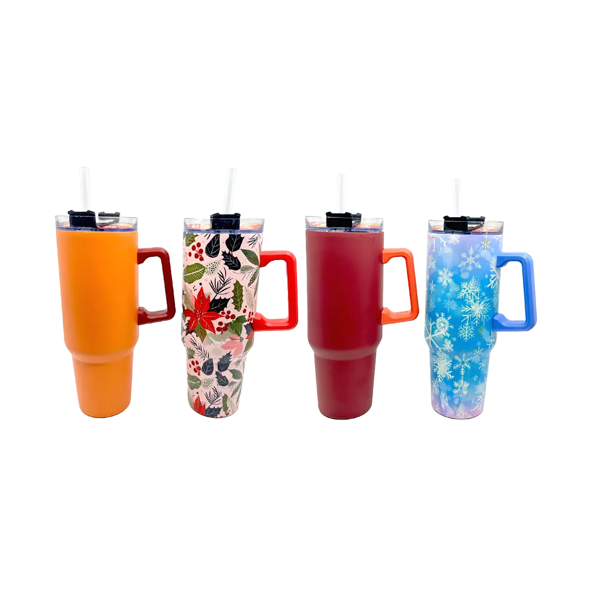40 oz Stainless-Steel Insulated Seasonal Cups - 12 Pieces Per Retail Ready Display 88572 ROUGHNECK