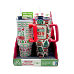 40 oz Stainless-Steel Insulated Seasonal Cups - 12 Pieces Per Retail Ready Display 88572 ROUGHNECK