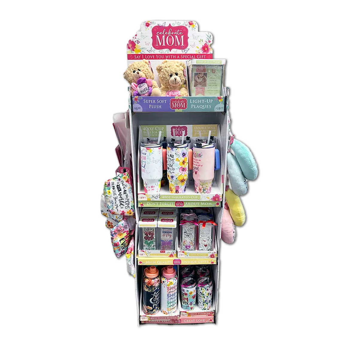 Mother's Day Celebrate Mom Assortment Floor Display - 65 Pieces Per Retail Ready Floor Display 88579 KIPP BROTHERS