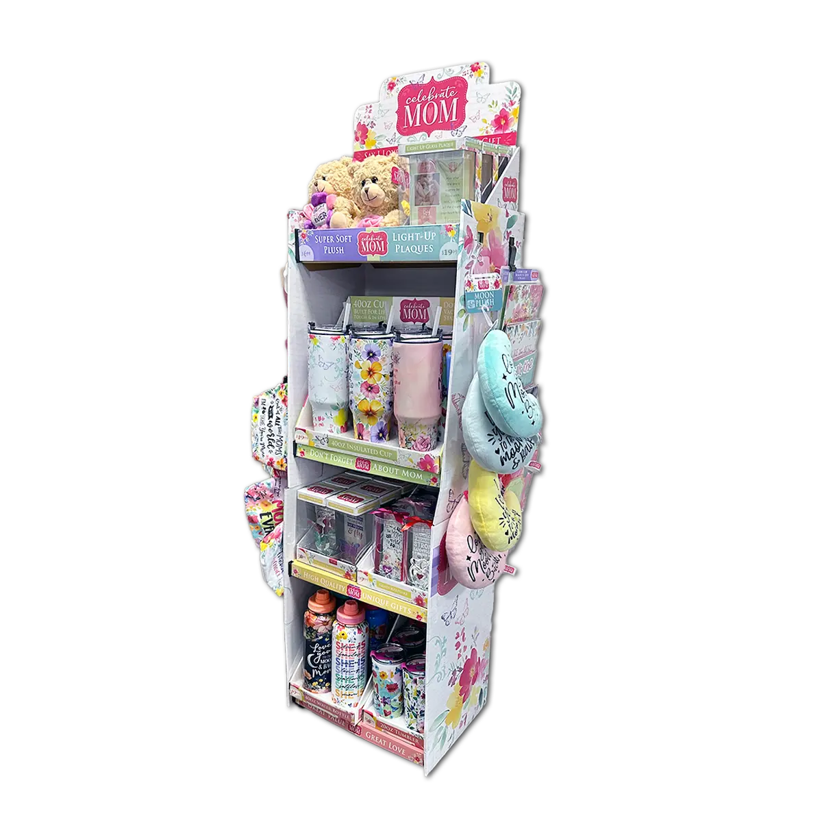 Mother's Day Celebrate Mom Assortment Floor Display - 65 Pieces Per Retail Ready Floor Display 88579 KIPP BROTHERS