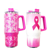 Breast Cancer Awareness Pink Support Squad Assortment Floor Display - 64 Pieces Per Retail Ready Display 88590 NOVELTY INC