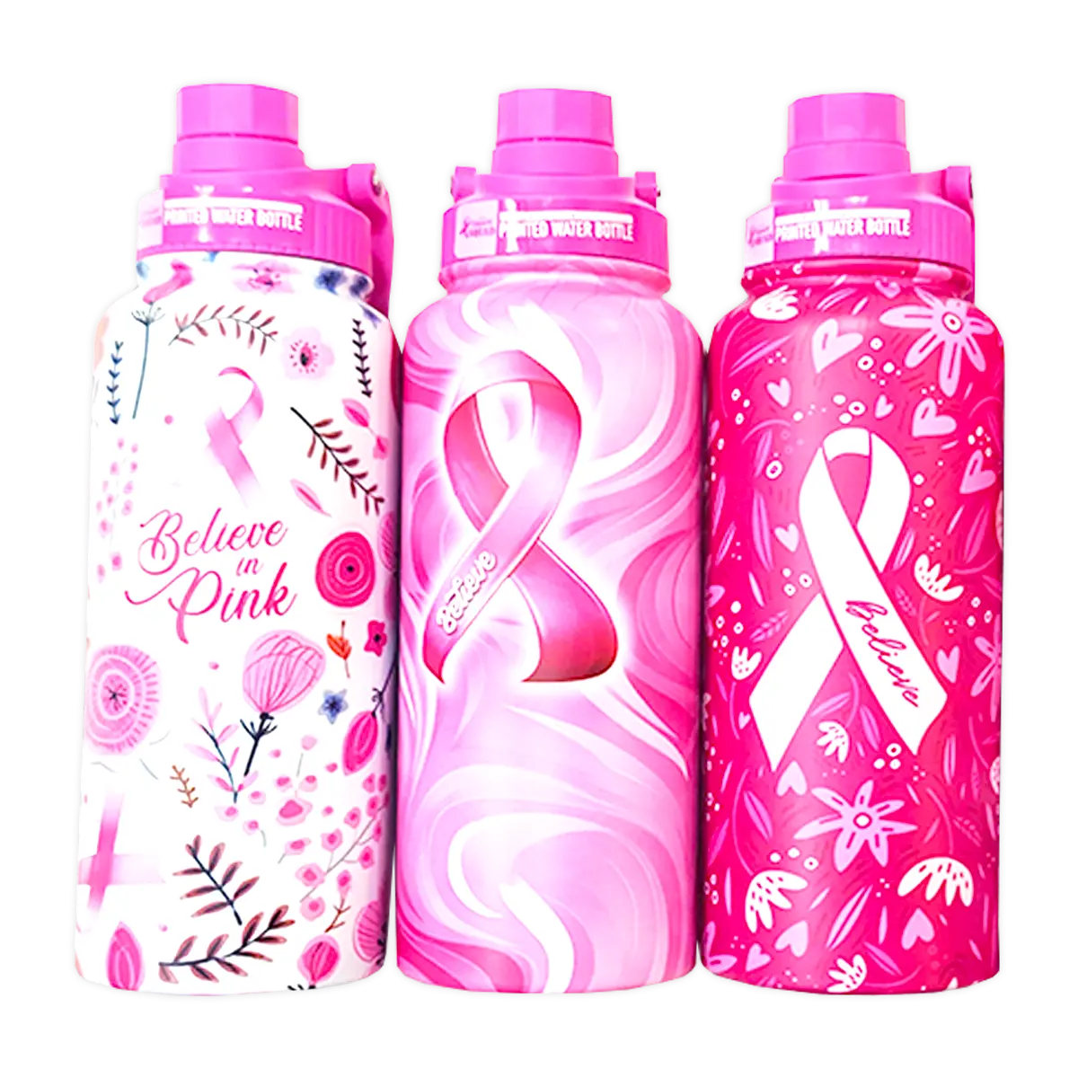 Breast Cancer Awareness Pink Support Squad Assortment Floor Display - 64 Pieces Per Retail Ready Display 88590 NOVELTY INC