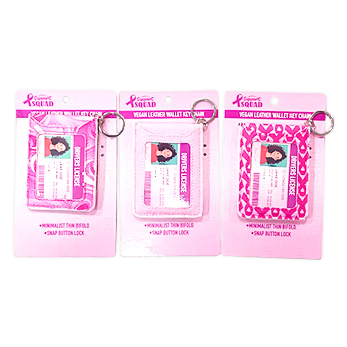 Breast Cancer Awareness Pink Support Squad Assortment Floor Display - 64 Pieces Per Retail Ready Display 88590 NOVELTY INC
