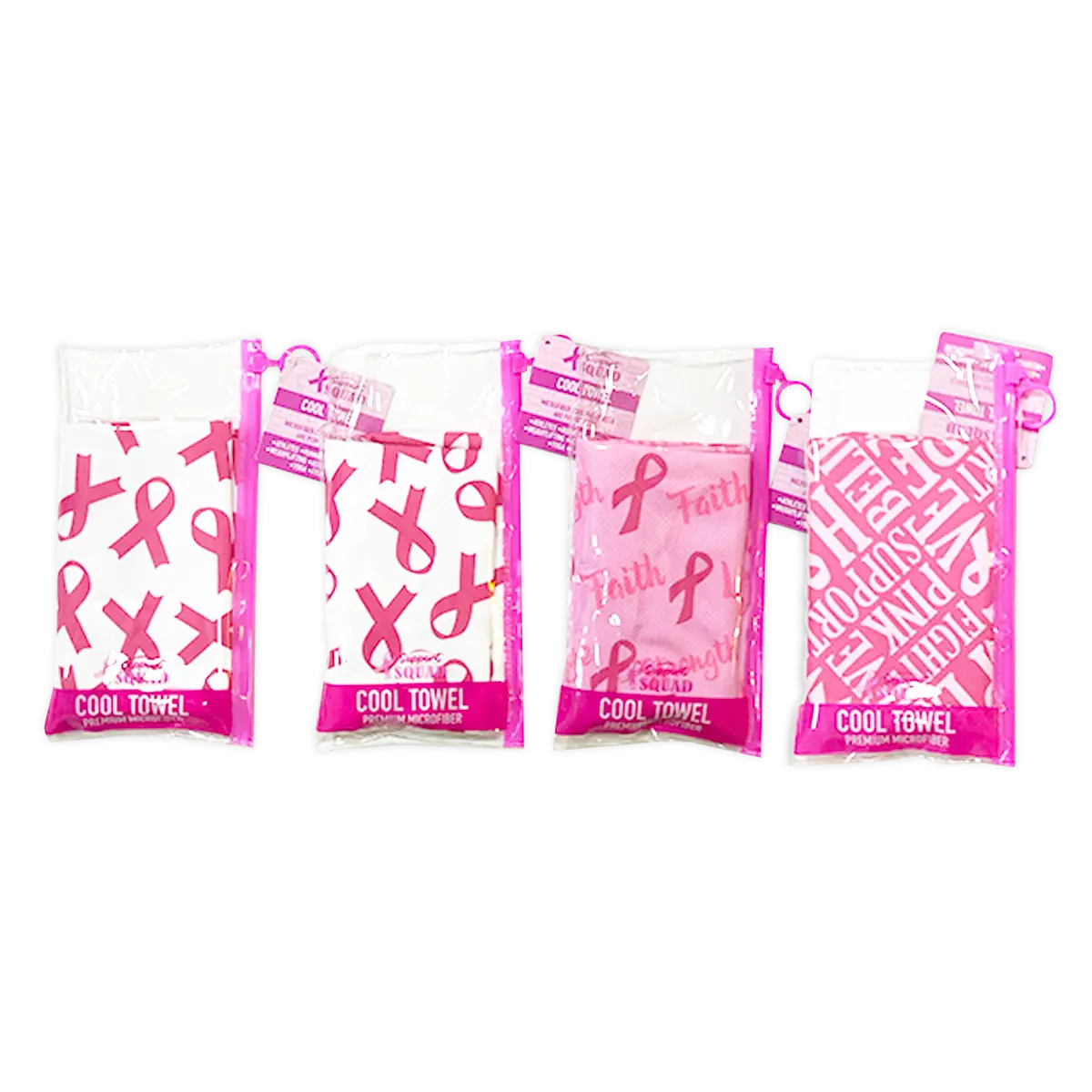 Breast Cancer Awareness Pink Support Squad Assortment Floor Display - 64 Pieces Per Retail Ready Display 88590 NOVELTY INC