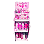 Breast Cancer Awareness Pink Support Squad Assortment Floor Display - 64 Pieces Per Retail Ready Display 88590 NOVELTY INC
