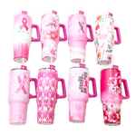 Breast Cancer Awareness Pink Support Squad Assortment Floor Display - 64 Pieces Per Retail Ready Display 88590 NOVELTY INC