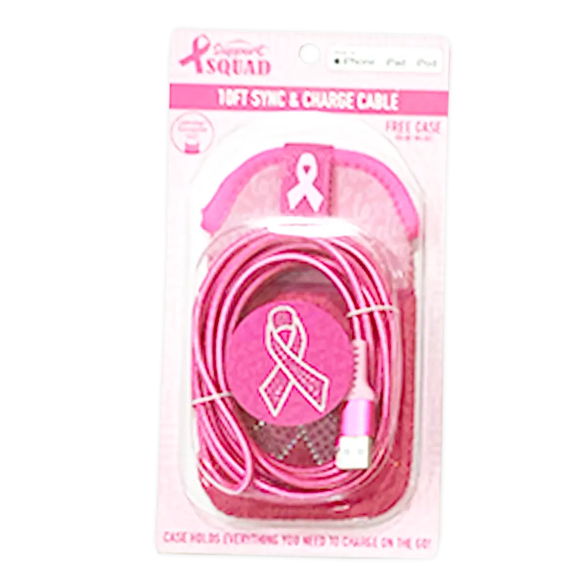 Breast Cancer Awareness Pink Support Squad Assortment Floor Display - 64 Pieces Per Retail Ready Display 88590 NOVELTY INC