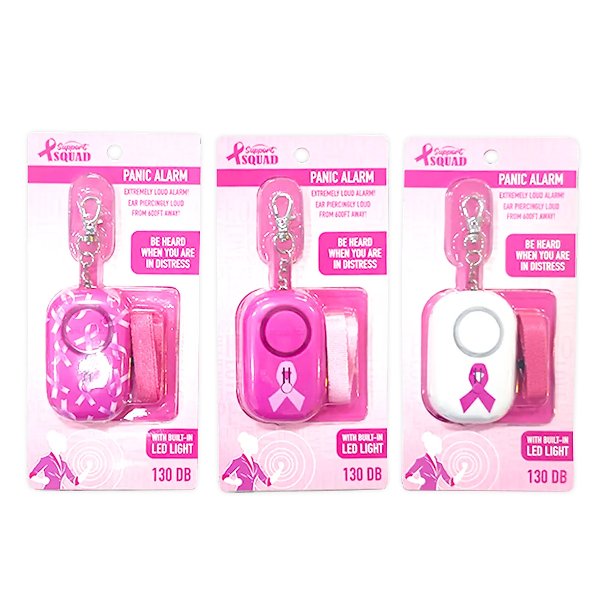 Breast Cancer Awareness Pink Support Squad Assortment Floor Display - 64 Pieces Per Retail Ready Display 88590 NOVELTY INC