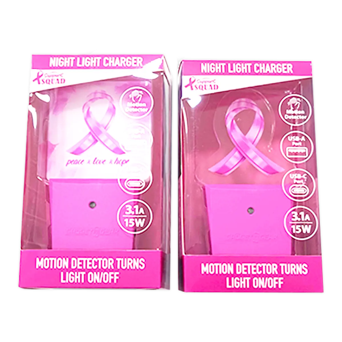 Breast Cancer Awareness Pink Support Squad Assortment Floor Display - 64 Pieces Per Retail Ready Display 88590 NOVELTY INC