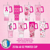 Breast Cancer Awareness Pink Support Squad Assortment Floor Display - 64 Pieces Per Retail Ready Display 88590 NOVELTY INC