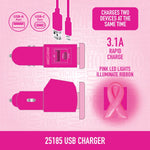Breast Cancer Awareness Pink Support Squad Assortment Floor Display - 64 Pieces Per Retail Ready Display 88590 NOVELTY INC