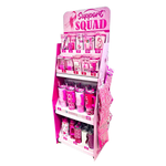 Breast Cancer Awareness Pink Support Squad Assortment Floor Display - 64 Pieces Per Retail Ready Display 88590 NOVELTY INC