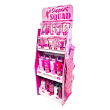 Breast Cancer Awareness Pink Support Squad Assortment Floor Display - 64 Pieces Per Retail Ready Display 88590 NOVELTY INC