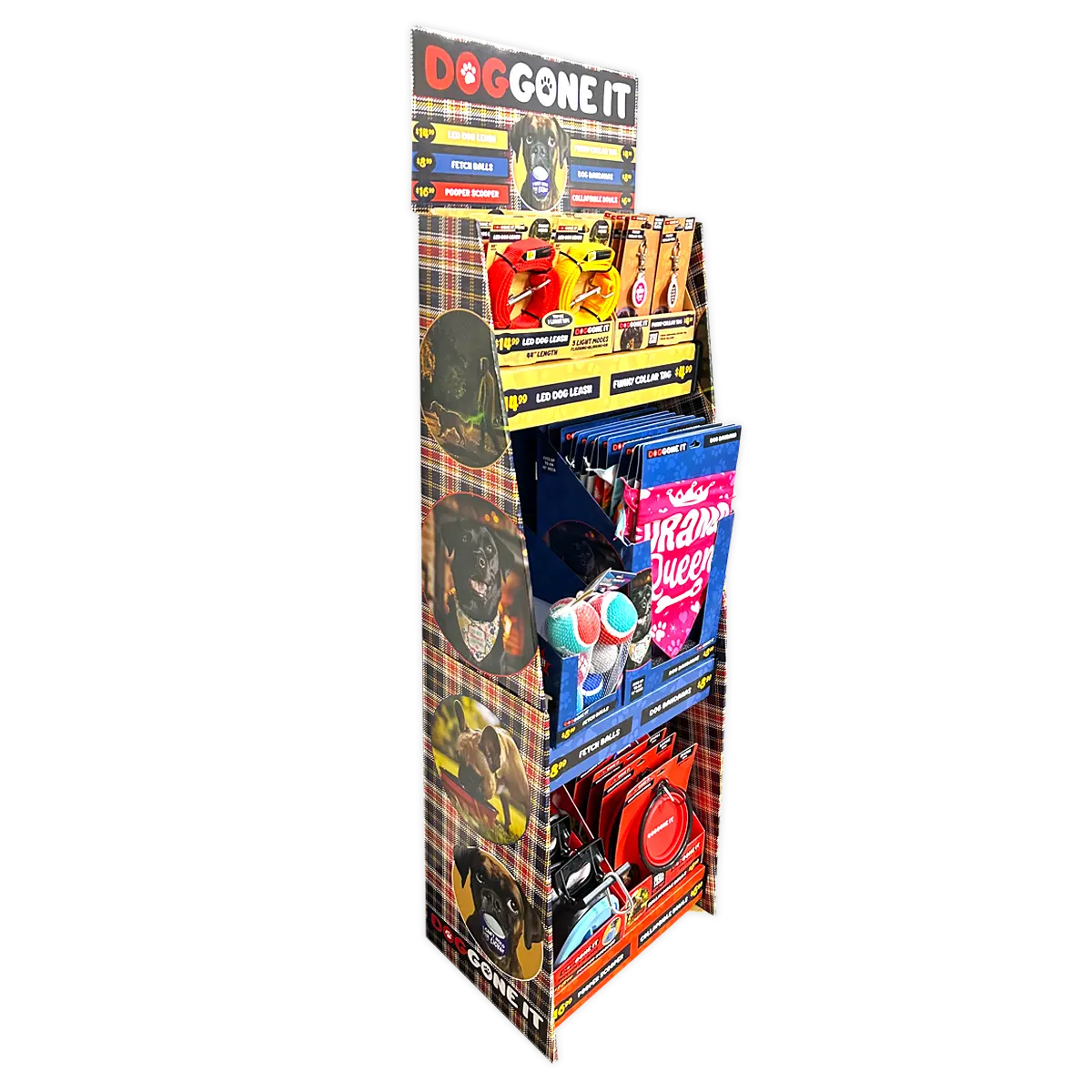 DogGone It Assorted Pet Supplies Floor Display - 42 Pieces Per Retail Ready Display 88600 NOVELTY INC