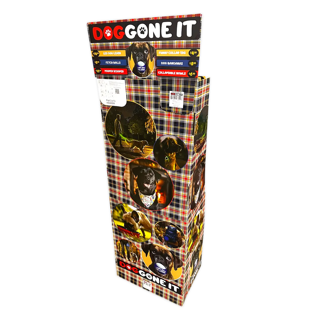 DogGone It Assorted Pet Supplies Floor Display - 42 Pieces Per Retail Ready Display 88600 NOVELTY INC