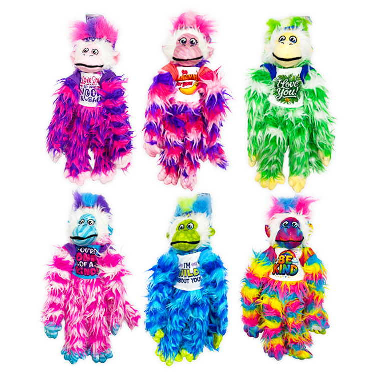 Forever Fuzzy Plush Assortment Floor Display - 44 Pieces Per Retail Ready Display Kit 88613 NOVELTY INC