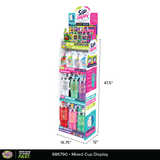 Sip Happy Insulated Drinkware with Straw Topper Assortment Floor Display - 26 Pieces Per Retail Ready Display Kit 88635