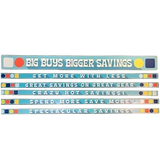 Merchandising Fixture - 4 Merchandising Sign Set 7 Signs 975140 NOVELTY INC