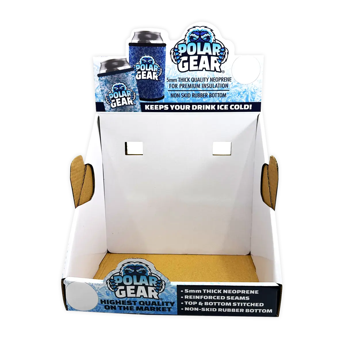 Merchandising Fixture - Polar Gear Corrugated Shelf Display ONLY 976220 POLAR GEAR