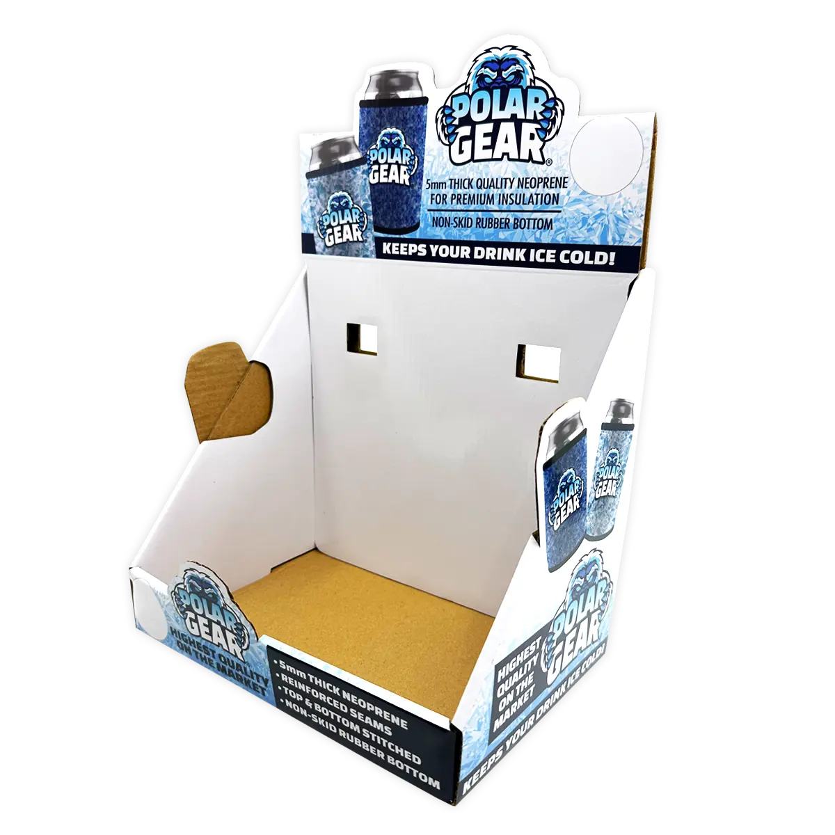 Merchandising Fixture - Polar Gear Corrugated Shelf Display ONLY 976220 POLAR GEAR