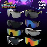Sunglasses Refill Pack Sport Shieldz Assortment - 24 Pieces Per Pack 23516 DRIVER'S EDGE