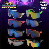 Sunglasses Refill Pack Sport Shieldz Assortment - 24 Pieces Per Pack 23516 DRIVER'S EDGE