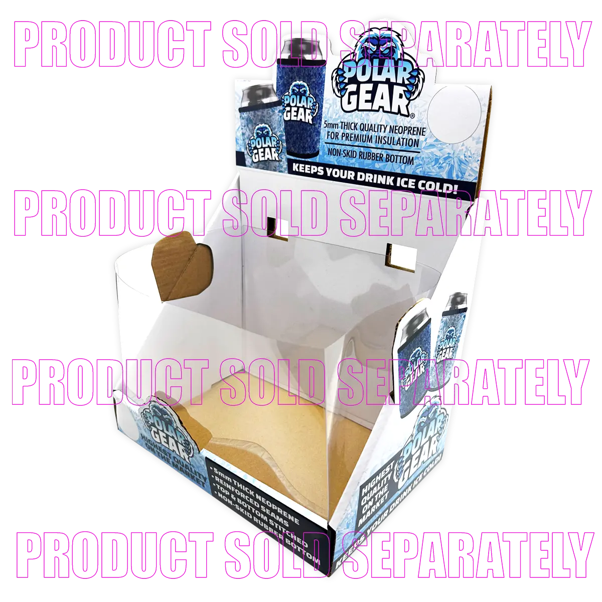 Merchandising Fixture - Polar Gear Pvc Shelf Display Insert ONLY 977290 POLAR GEAR
