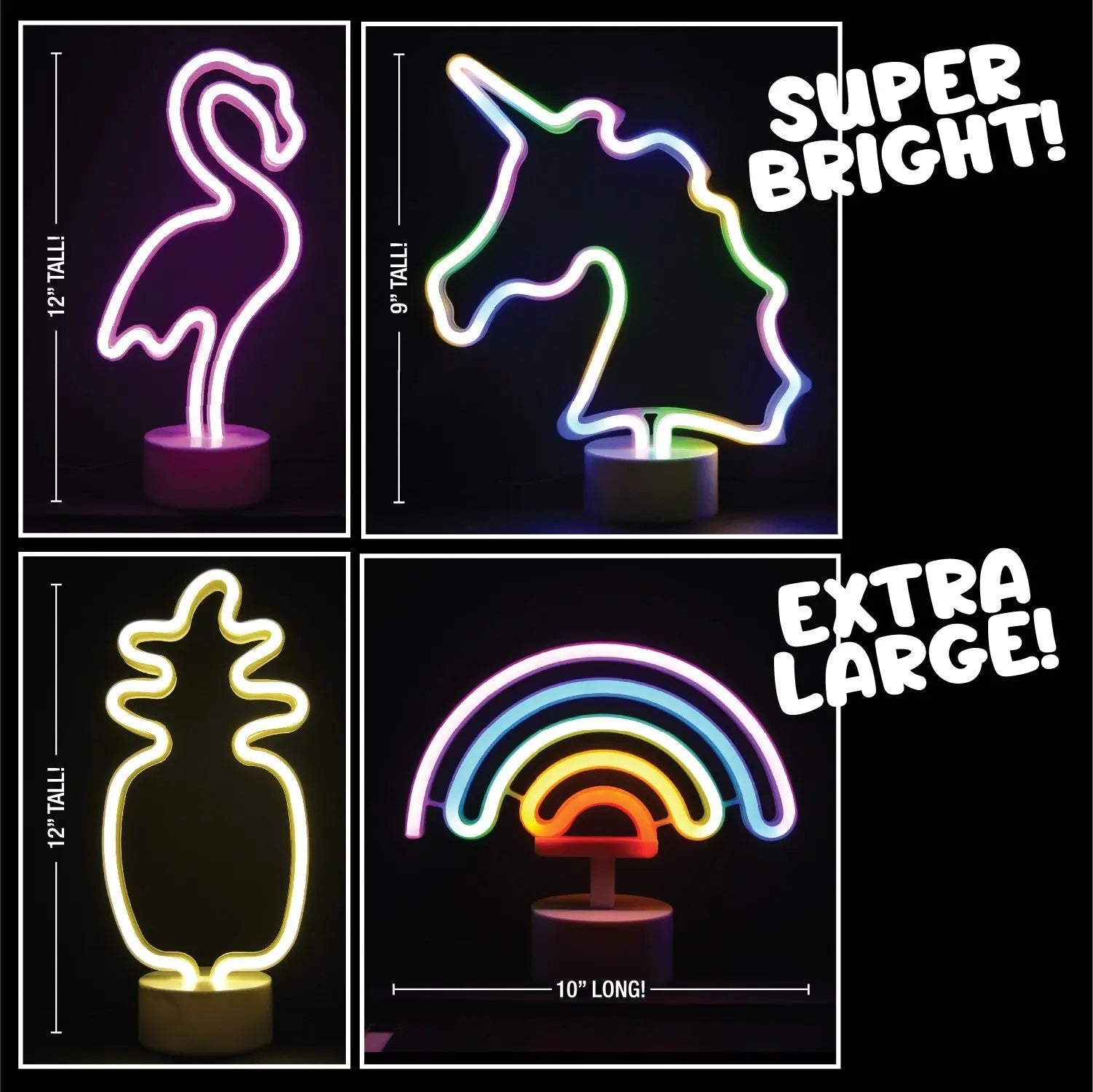Neon Sign Assortment Floor Display (Sheetz Exclusive) - 17 Pieces Per Retail Ready Display 88455 NOVELTY INC