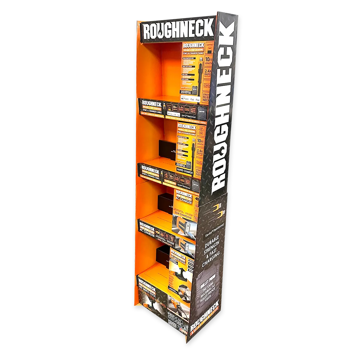 Merchandising Fixture- Corrugated Roughneck Tech Floor Display ONLY 977900 ROUGHNECK