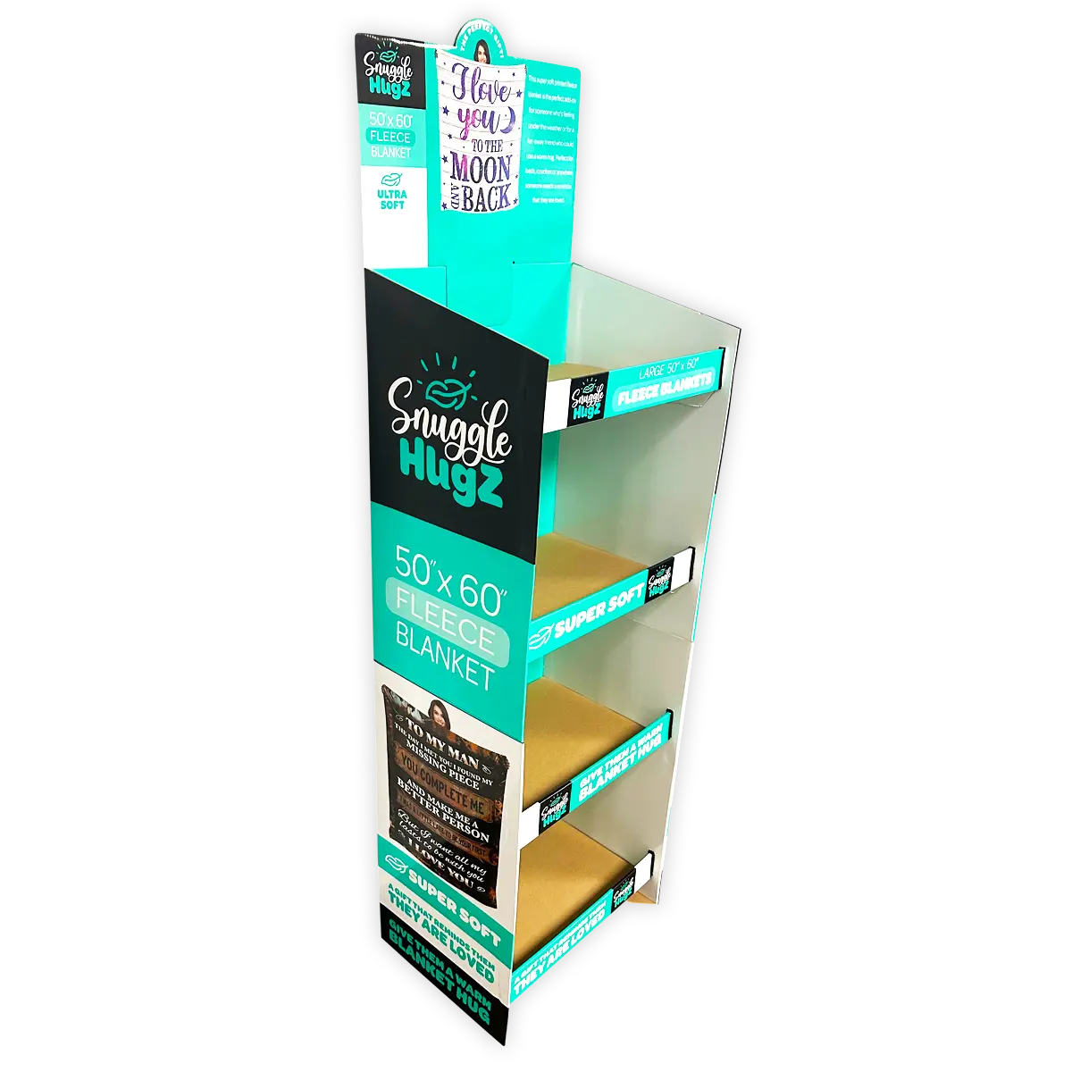 Merchandising Fixture - Corrugated Printed Blanket Floor Display ONLY 978110 KIPP BROTHERS