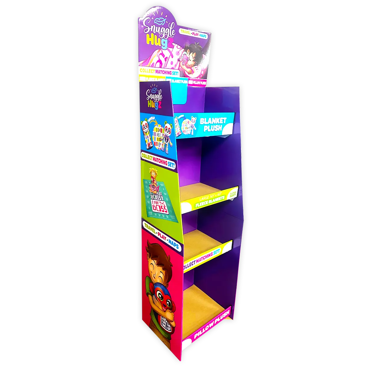 Merchandising Fixture - Corrugated Printed Blanket Floor Display ONLY 978130 KIPP BROTHERS