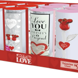 Valentine's Day Glass and Gift Assortment Floor Display - 81 Pieces Per Retail Ready Display 88500 KIPP BROTHERS