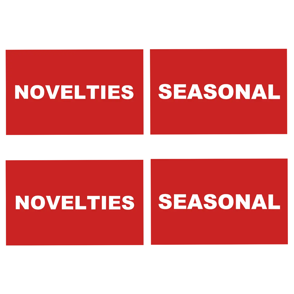 Merchandising Fixture - Spinner Rack Merchandising 8 Sign Set 978280 NOVELTY INC