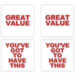 Merchandising Fixture - Spinner Rack Merchandising 8 Sign Set 978280 NOVELTY INC