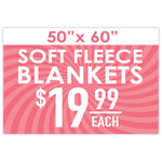 Merchandising Fixture - Blanket Spinner Header Sign ONLY 979130 NOVELTY INC
