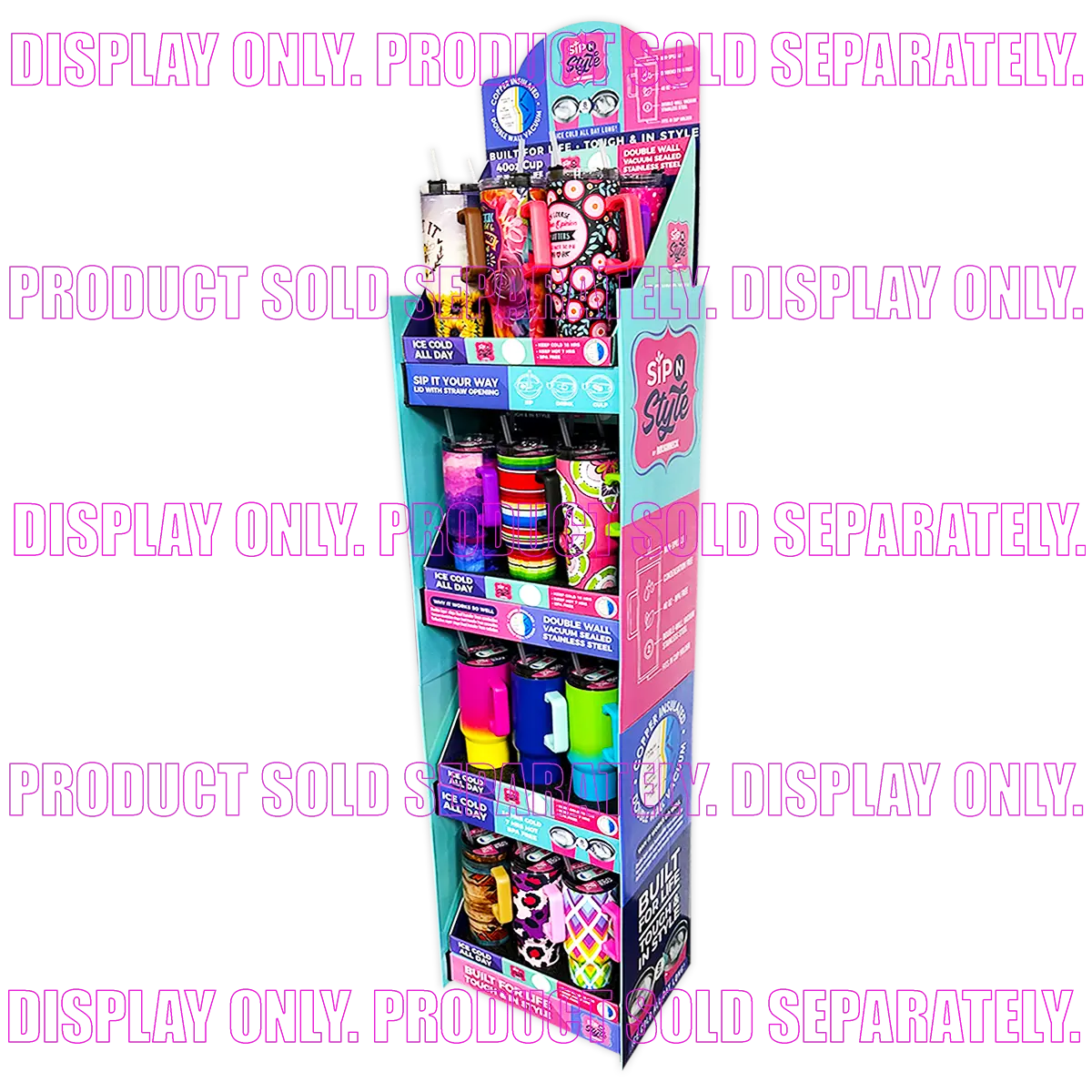 Merchandising Fixture - Corrugated 40 oz Cup Floor Display ONLY 979210 NOVELTY INC