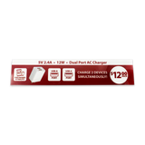 Merchandising Fixture - USB-A Dual Port AC Wall Charger Sign ONLY 979460 NOVELTY INC