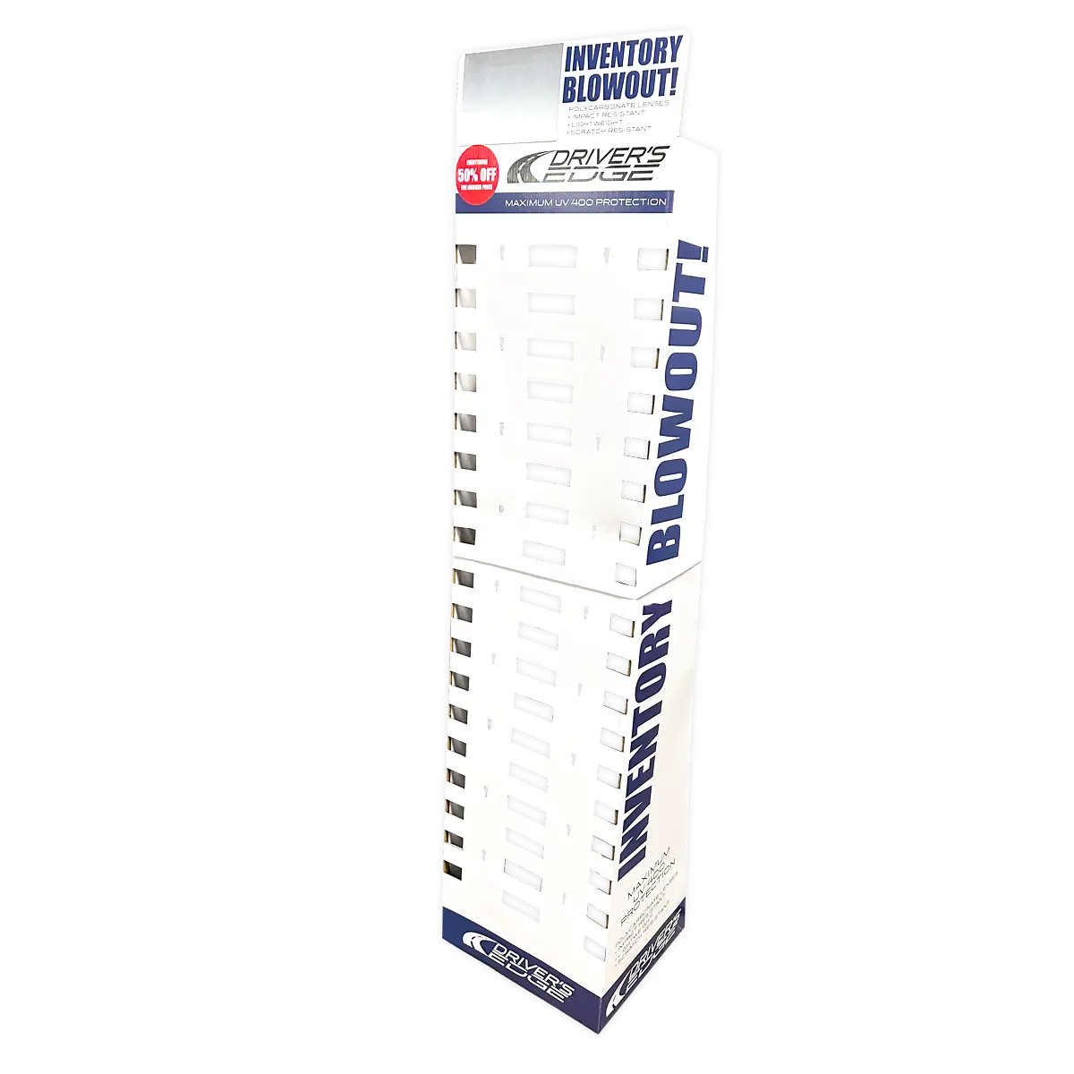Sunglasses Assortment Merchandising Fixture - Retail Ready Floor Display ONLY 979970 DRIVER'S EDGE