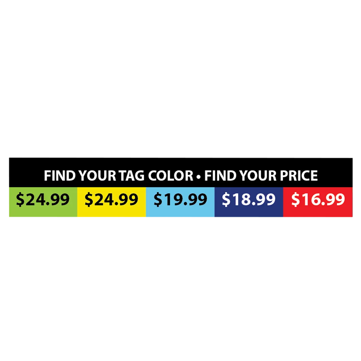 Merchandising Fixture  - Sungear SBT Retail Pricing Strip 980480 SUN GEAR