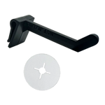 Merchandising Fixture - Short Black Plastic Peg with Peg Stop 21 Per Pack 986070 NOVELTY INC