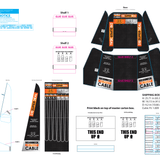 10FT Braided Sync and Charge Cable Assortment Floor Display - 24 Pieces Per Retail Ready Display Kit 88628