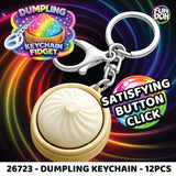 Fun Doh Dumpling Click Light-Up Keychain - 12 Pieces Per Retail Ready Display 26723