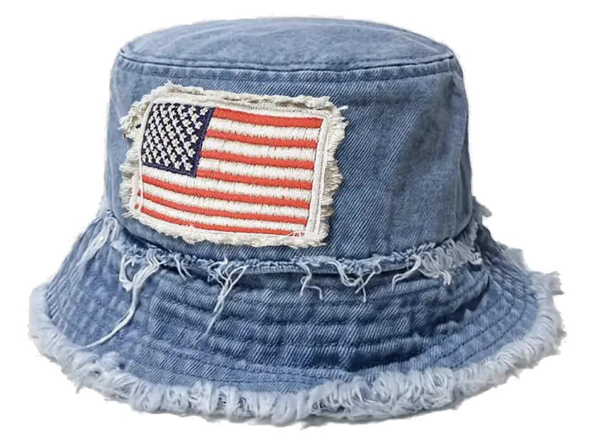 USA Bucket and Boonie Patriotic Hat Assortment Floor Display - 18 Pieces Per Retail Ready Display 88536 NOVELTY INC