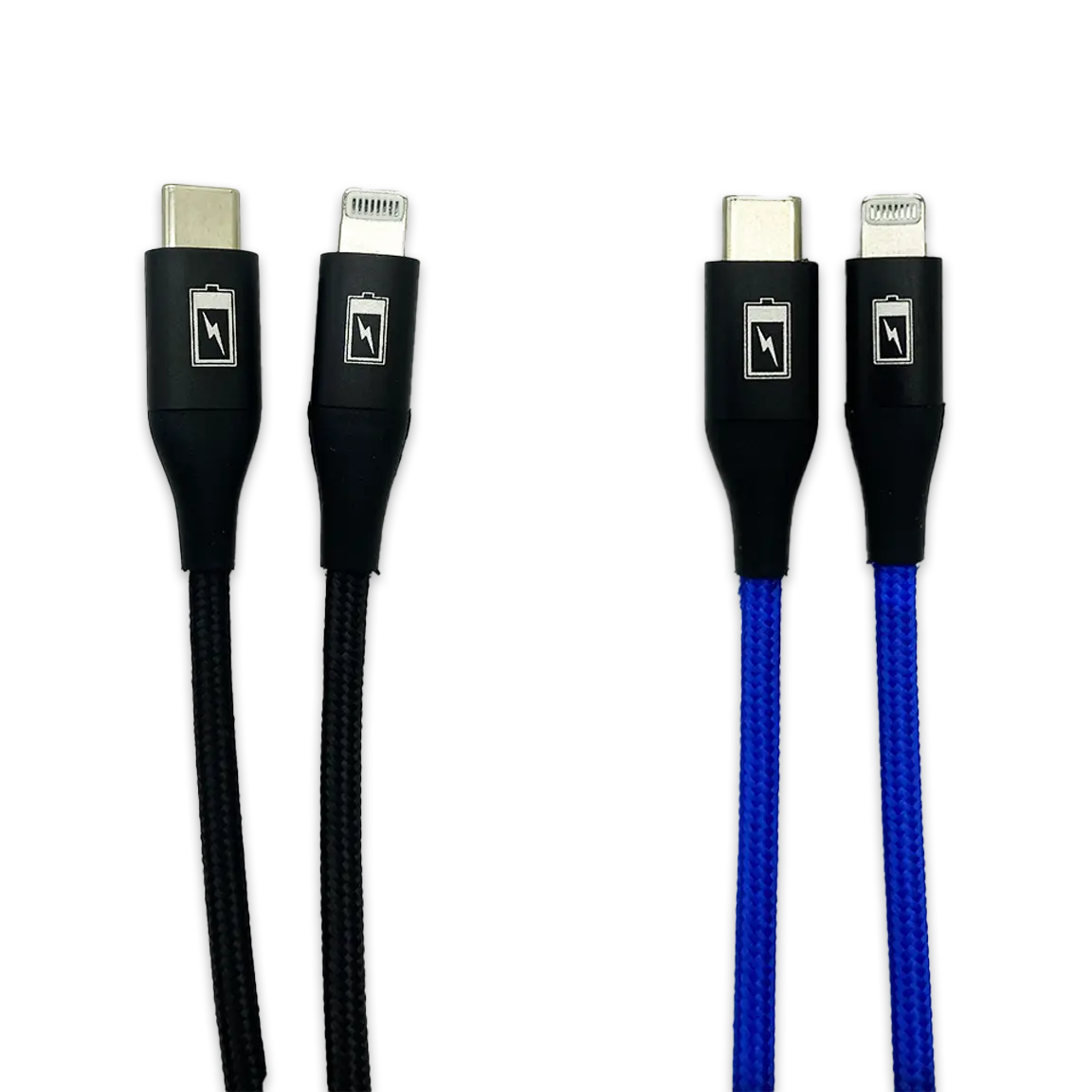 Charging Cable Braided Nylon USB-C to Lightning 6FT 2.4 Amp - 3 Pieces Per Pack 24606 GADGET GEAR