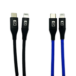 Charging Cable Braided Nylon USB-C to Lightning 6FT 2.4 Amp - 3 Pieces Per Pack 24606 GADGET GEAR